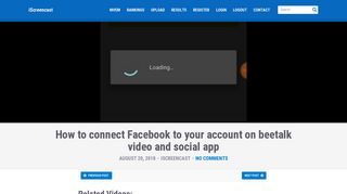 How to connect Facebook to your account on beetalk video and social ...