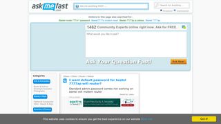 I want default password for Beetel 7777ap wifi router? - Standard ...