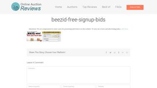 beezid-free-signup-bids - Best Penny Auction Sites