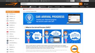 What is Car Arrival Process (CAP)? | BE FORWARD