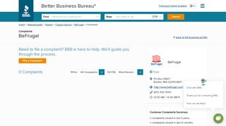 BeFrugal | Complaints | Better Business Bureau® Profile