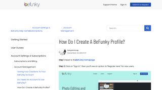 How Do I Create A BeFunky Profile? – BeFunky Help Center