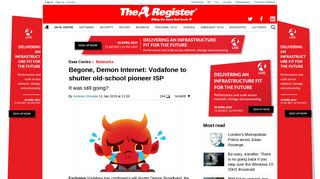 Begone, Demon Internet: Vodafone to shutter old-school pioneer ISP ...
