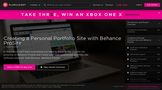 Creating a Personal Portfolio Site with Behance ProSite | Pluralsight