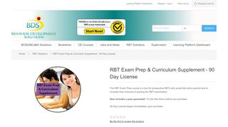 Behavior Development Solutions. - BDS RBT Exam Prep