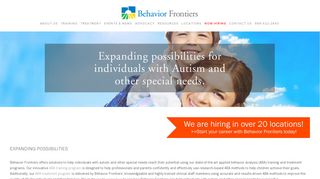 Behavior Frontiers — ABA Treatment & Training for autism and other ...