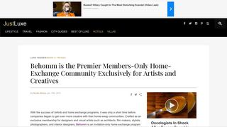 Behomm is the Premier Members-Only Home-Exchange Community ...