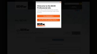 Sign Up | Behr Architect