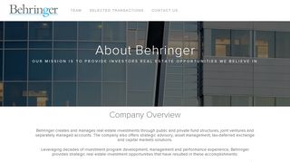 Behringer Investments