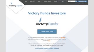 Investor Login | Victory Capital Management