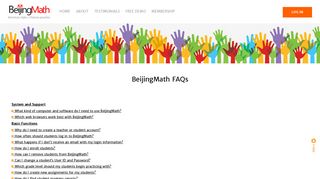 FAQs - BeijingMath - American style with the rigors of the Chinese ...