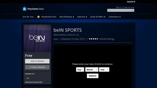 beIN SPORTS on PS4 | Official PlayStation™Store United Arab Emirates