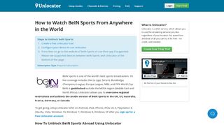 How to Watch BeIN Sports From Anywhere in the World - Unlocator