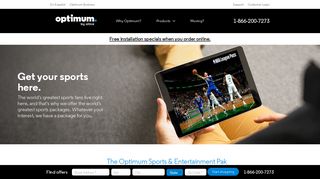 Sports and Entertainment Packages For TV | Optimum TV