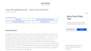 www.BeingMyBest.net – Bob Evans My Best - terriwise
