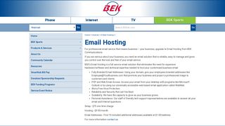 - BEK Communications - E-Mail Hosting