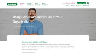 Belbin for Individuals in Your Organisation