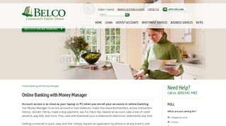 Online Banking with Money Manager - Belco Community Credit Union
