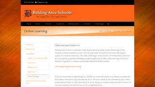 Belding Area Schools – Online Learning