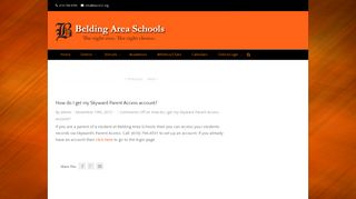 Belding Area Schools – How do I get my Skyward Parent Access ...