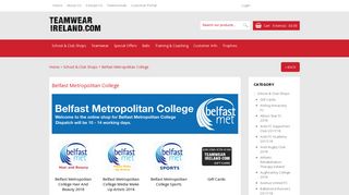 Belfast Metropolitan College - Teamwear Ireland