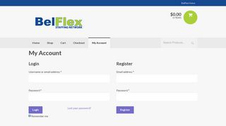 My Account | Belflex Online Store