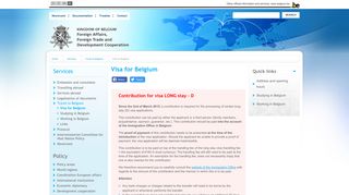 Visa for Belgium | Federal Public Service Foreign Affairs