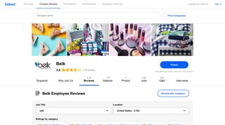 Working at Belk: 3,070 Reviews | Indeed.com
