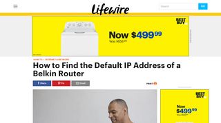 Finding a Belkin Router Default IP Address - Lifewire