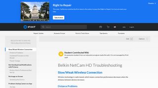 Belkin NetCam HD Troubleshooting - iFixit