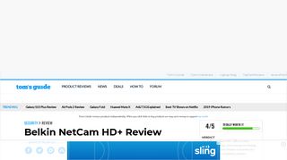 Belkin NetCam HD+ Home Security Camera Review - Tom's Guide