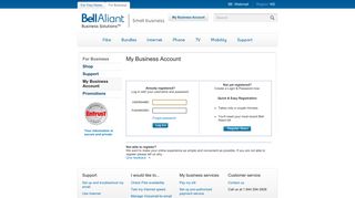 My Business Account - Bell Aliant