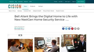 CNW | Bell Aliant Brings the Digital Home to Life with New NextGen ...
