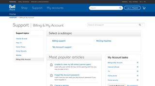 Billing & My Account - Support - Bell Aliant