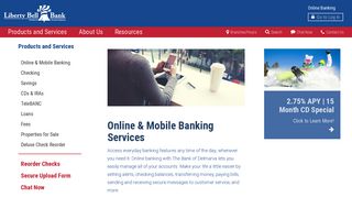 Liberty Bell Bank - Products and Services - Online & Mobile Banking