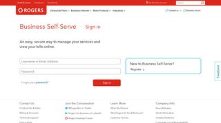 Business Self-Serve - Rogers