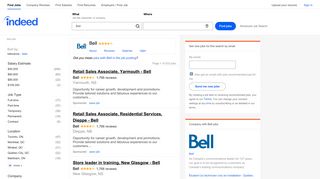 Bell Jobs (with Salaries) | Indeed.com