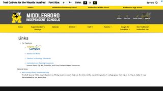 Links - Middlesboro Independent Schools