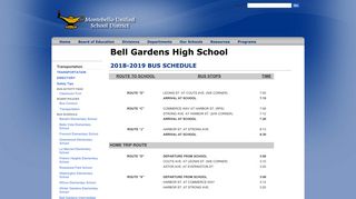 Montebello Unified School District: Bell Gardens High School