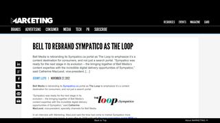 Bell to rebrand Sympatico as The Loop | Marketing Magazine