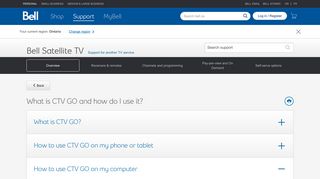 What is CTV GO and how do I use it? : How to use CTV ... - Bell support
