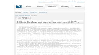 Bell Nexxia Offers Corporate e-Learning through Agreement with ...