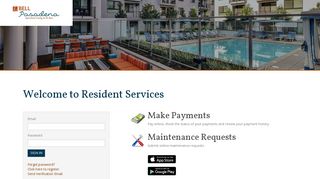 Login to Bell Pasadena Resident Services | Bell Pasadena - RENTCafe