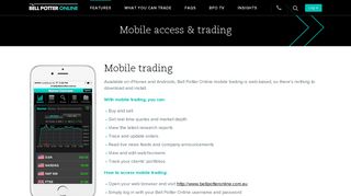 Mobile Trading | Bell Potter Online