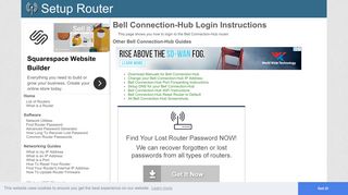 Login to Bell Connection-Hub Router - SetupRouter
