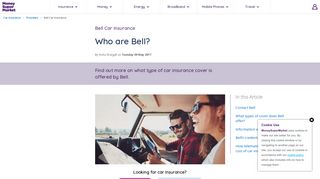 Bell Car Insurance & Contact Details | MoneySuperMarket