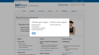 My Business Account - Small Business - Bell Aliant