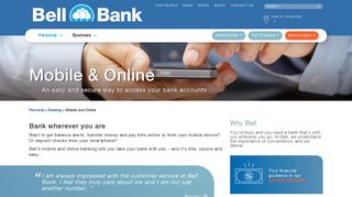 Mobile and Online Personal Banking - Bell Bank