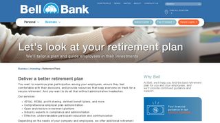 Retirement Plan Services - Bell Bank Wealth Management