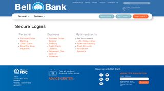 Secure Logins - Bell Bank